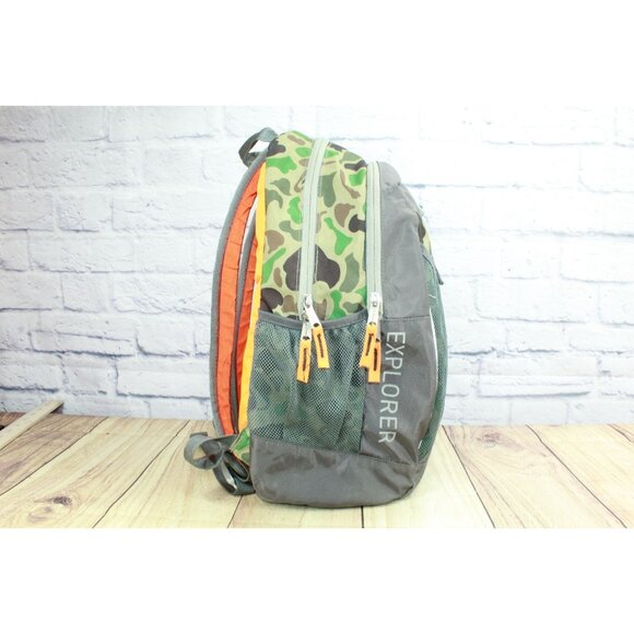 LL Bean Unisex Kids Bean Explorer Trail School Backpack 25L Camo Print - Picture 4 of 10